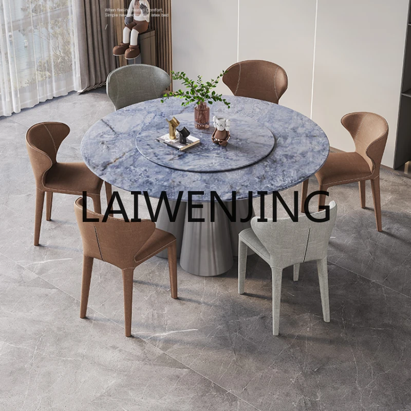 

RWJ Round Turntable Designer Crystal Marble High-Grade Dining Table