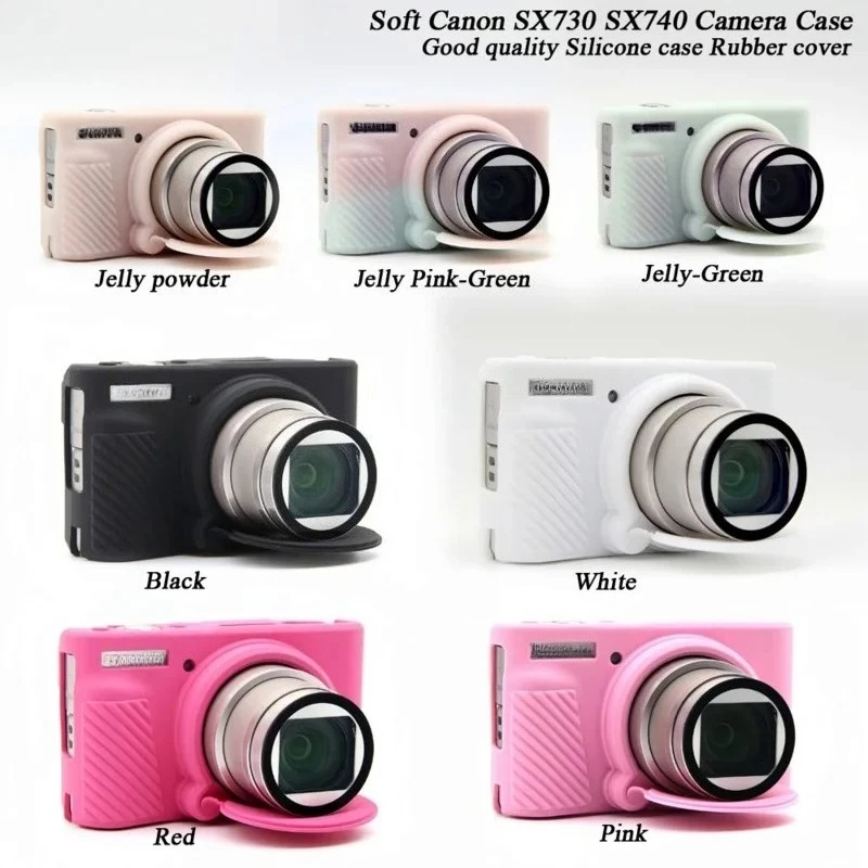 Rubber Camera case  Cover Skin Soft silicone Bag Skin For Canon Power Shot SX730 SX740 SX740HS