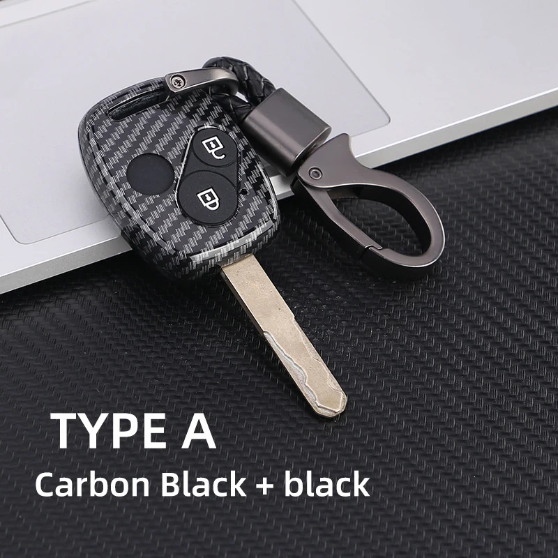 ABS Carbon Car Key Case Cover for Honda Fit CIVIC JAZZ Pilot Accord CR-V Freed Freed Pilot StepWGN Insight Key Shell