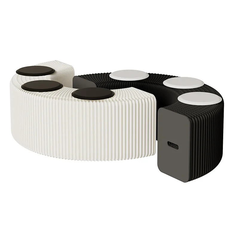 

household shoe changing folding storage organ paper stool light luxury