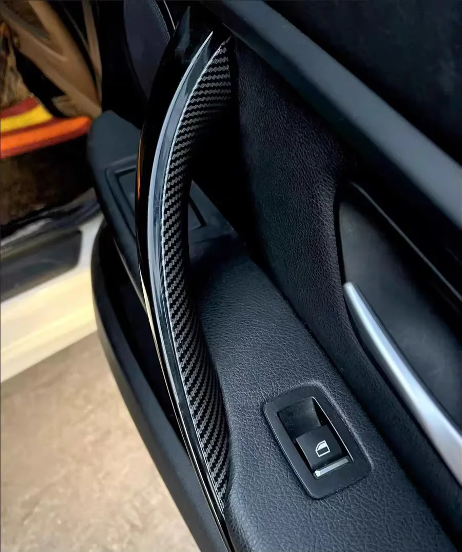 F30 Interior Door Handle Cover Pull Trim Door Trim Protective Cover for BMW 3 Series 2013-2019 F31 F32 F33 F34 F36 F80 F82 F83 view 3