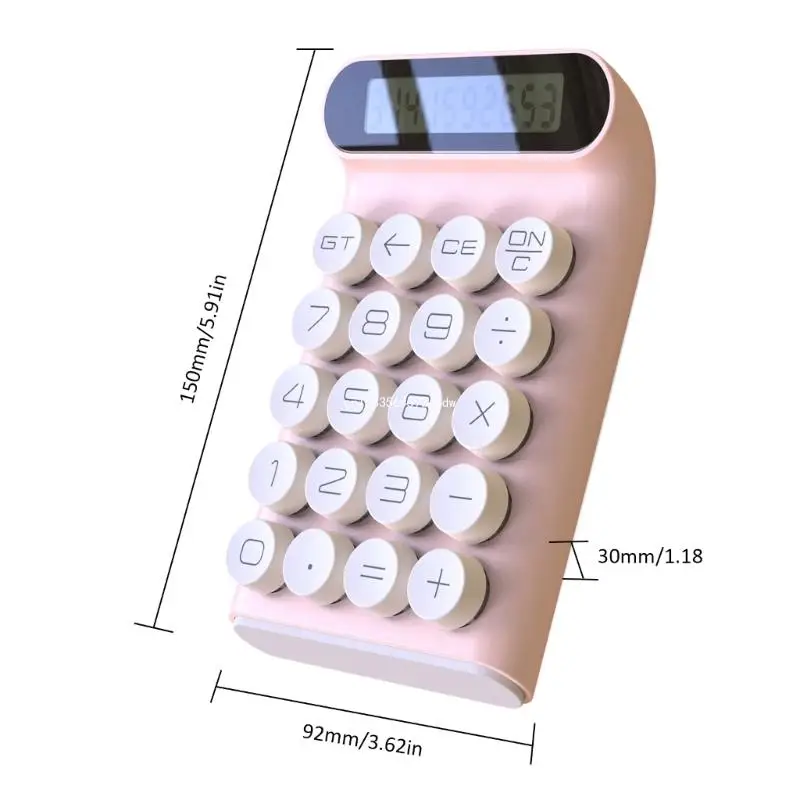 Calculadora con teclado mecánico, calculadora para estudiantes para uso en contabilidad financiera, envío directo