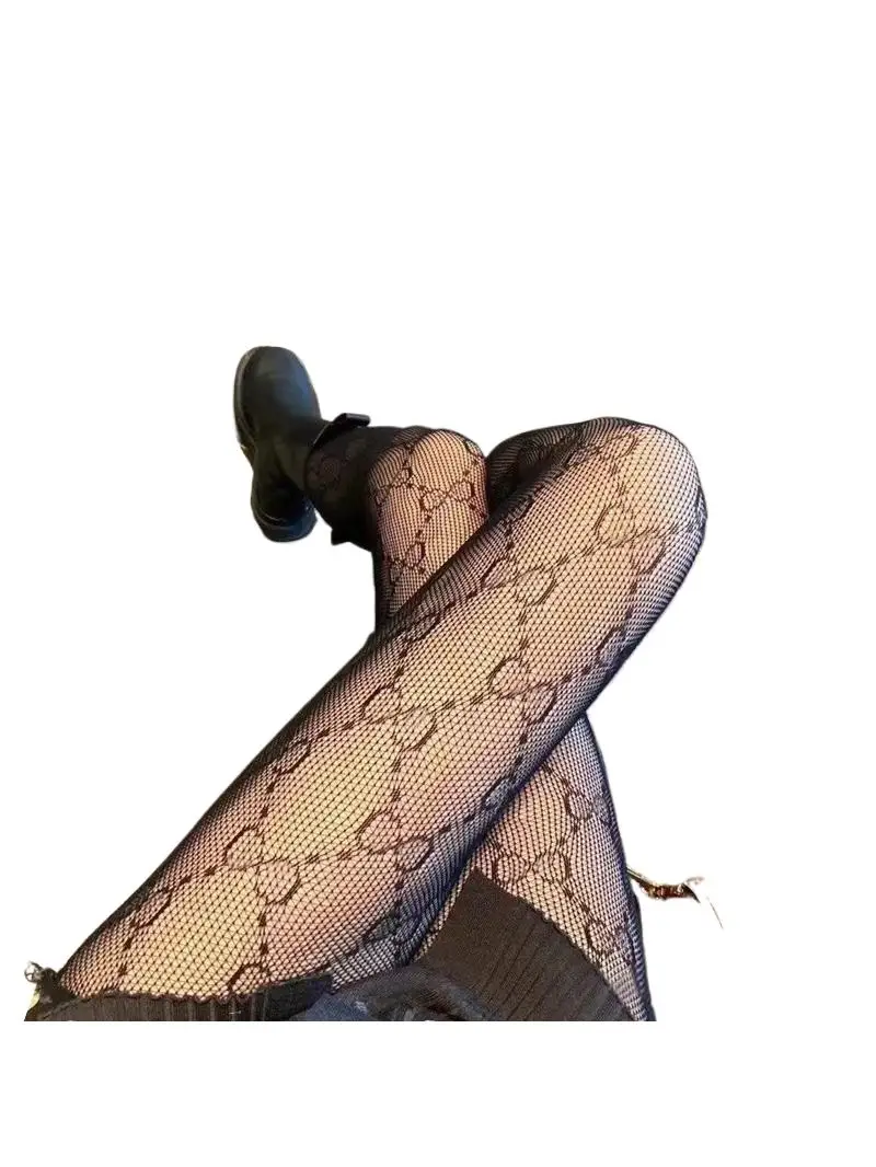 TiXI-Bas de Luxe Fins et Transparents pour Femme, Chaussettes de Club et ix, Noir et Blanc, Y2K, 227