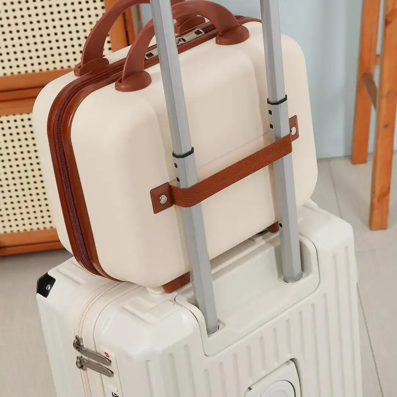 Sanrios Cosmetic Case Cute Suitcase 14 Inches Anime Kawaii Suitcase Portable Carry-On Suitcase Companion Gift Box Storage Box