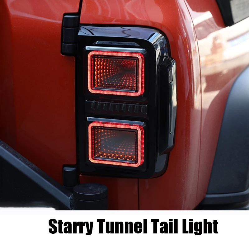 for Great Wall GWM WEY Tank 300 2021 2022 2023 Starry Sky Tail Lamp Assembly LED Smoked Black Brake Steering Streaming Light