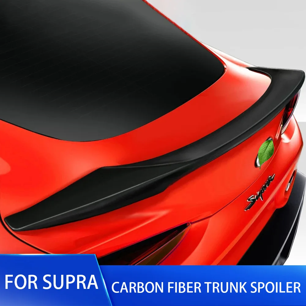 Rear Trunk Spoiler For Toyota Supra 2019 2020 Workman Carbon Fiber Mateiral Glossy Carbon Ducktail Lip Spoiler Wing For Supra