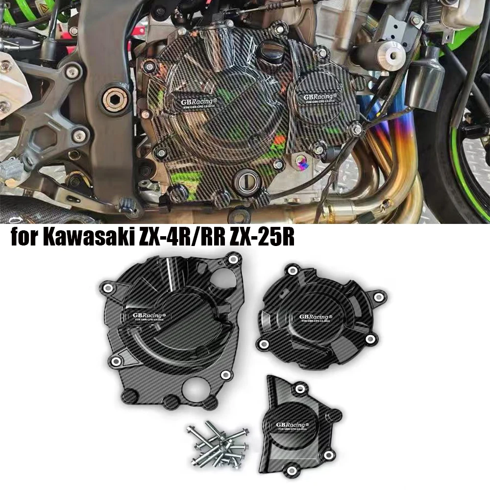 

FOR KAWASAKI Motorcycle Engine Hood GBRacing Protective Cover Accessories ZX25R 2020-2024 ZX-4R - ZX-4RR 2023-2025