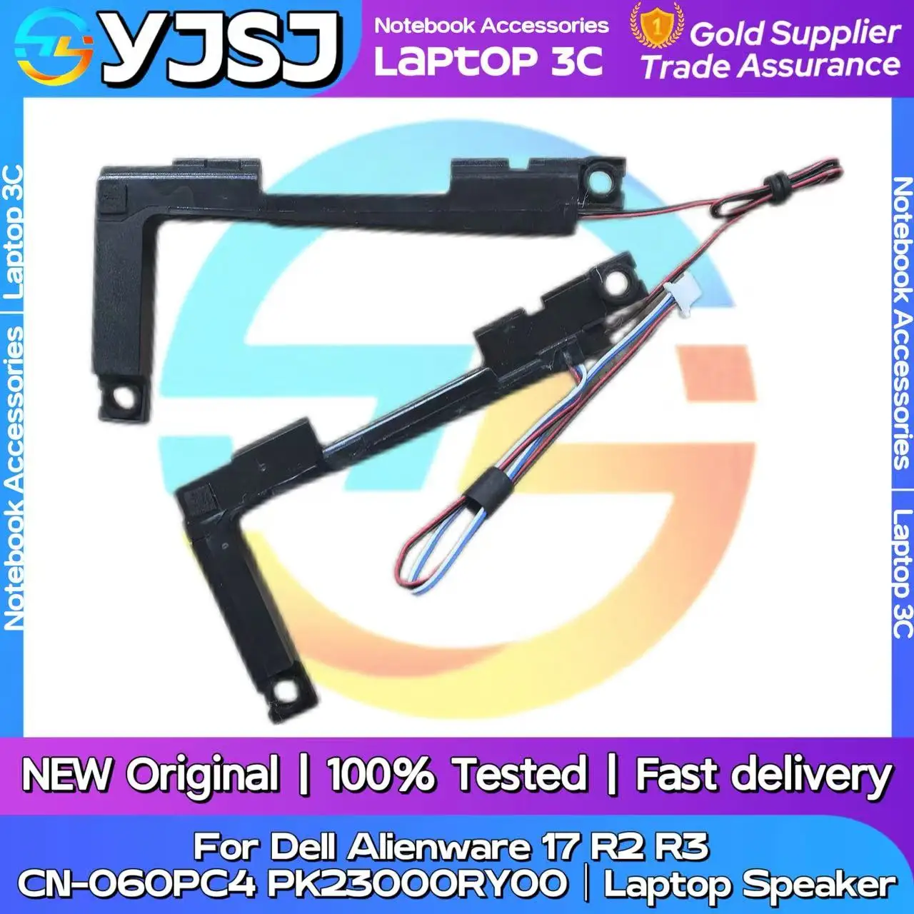 New Original Laptop Notebook Audio Speaker For Dell Alienware 17 R2 R3 built-in speaker horn audio  CN-060PC4 PK23000RY00