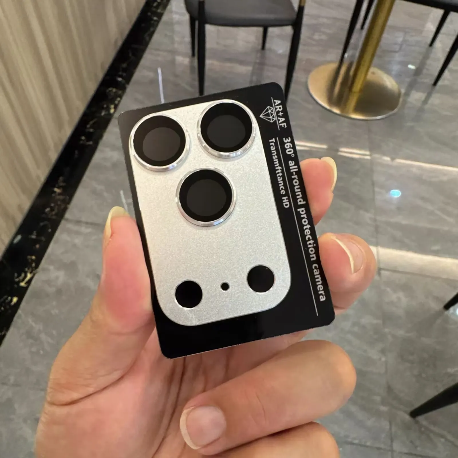 سبائك الألومنيوم درع عدسة الكاميرا حامي آيفون 17 برو ماكس عدسة فيلم 17pro غطاء حماية مضاد للشفافة #5