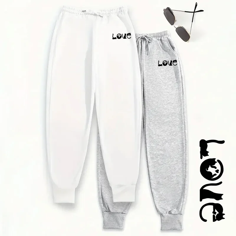 2-packs broek 2025 nieuwe collectie dames joggingbroek 2-delige set effen kleur joggingbroek herfst winter casual lounge wear broek