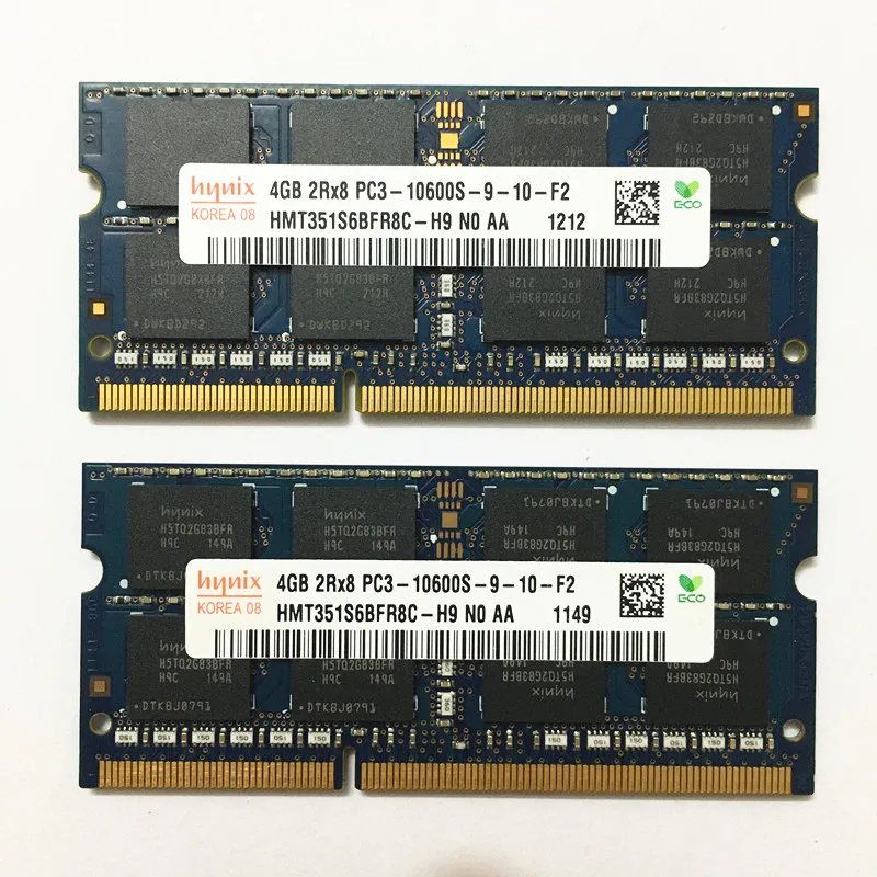 Hynix DDR3 RAMs 4GB 1333MHz SODIMM Laptop Memory DDR3 4GB 2Rx8 PC3