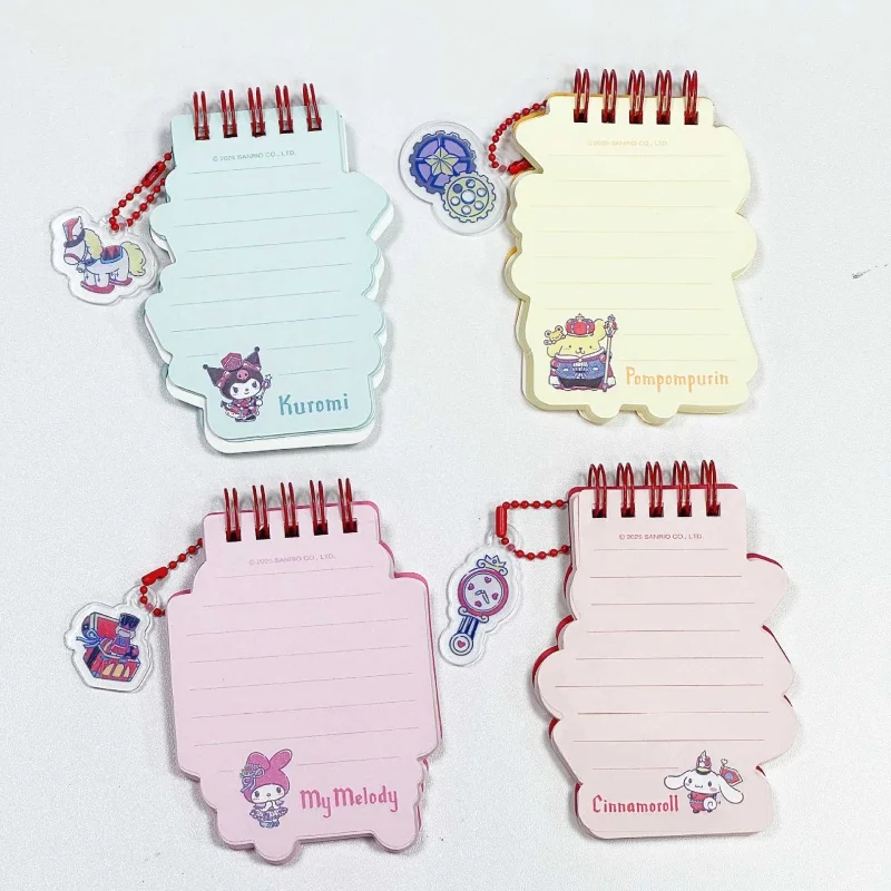 

12pcs/lot Sanrio Kuromi Melody Cinnamoroll Coil Memo Pad Cute Portable Note Book Diary Planner Stationery Gift School Supply