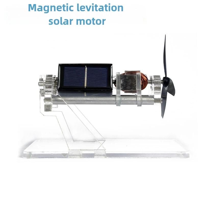 شفرة مروحة مزدوجة الطبقة، محرك شمسي مغناطيسي، قاعدة شفافة، تصميم مغناطيسي، وسائل تعليمية علمية