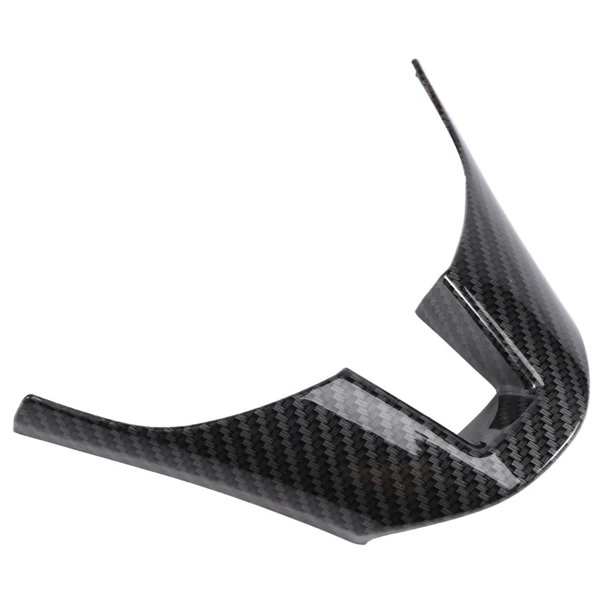 Carbon Fiber Steering Wheel Decorative Frame Panel Cover Trim for MAZDA 3 Axela 2014 2015