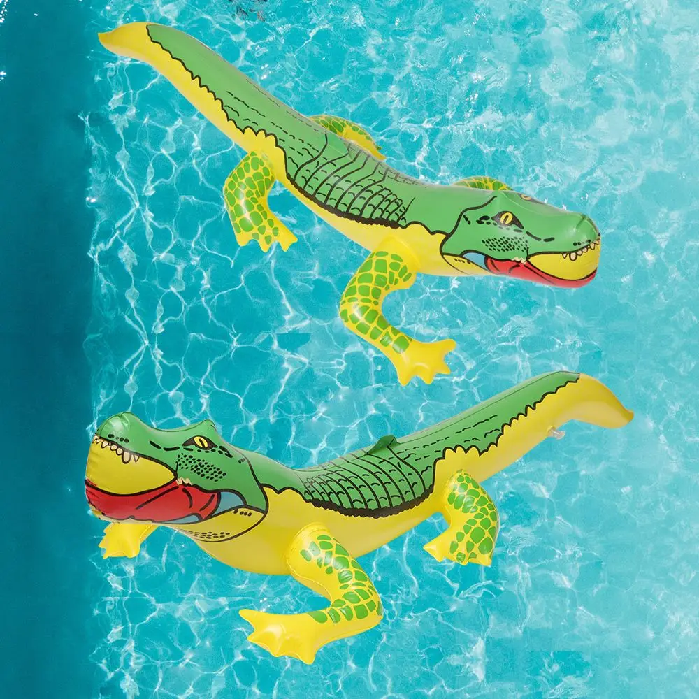 2Pcs PVC di alta qualità estate spiaggia divertenti giocattoli d'acqua esplodere gonfiabile coccodrillo giocattolo alligatore palloncino giocattoli gonfiabili