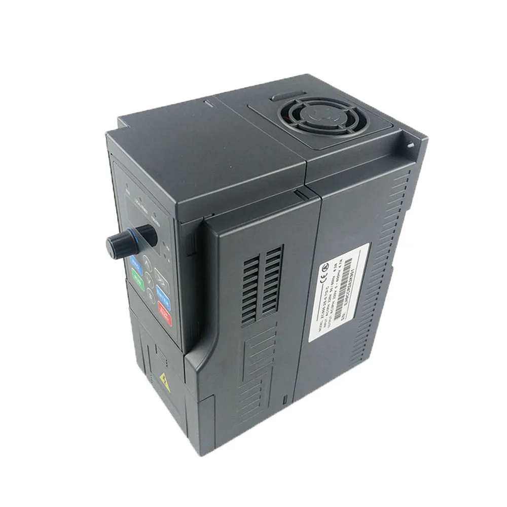 1500W 220V VFD Inverter, ZC1000-2S Variable Frequency Adjustable Speed Drive, 3-Phase Output Frequency Converter