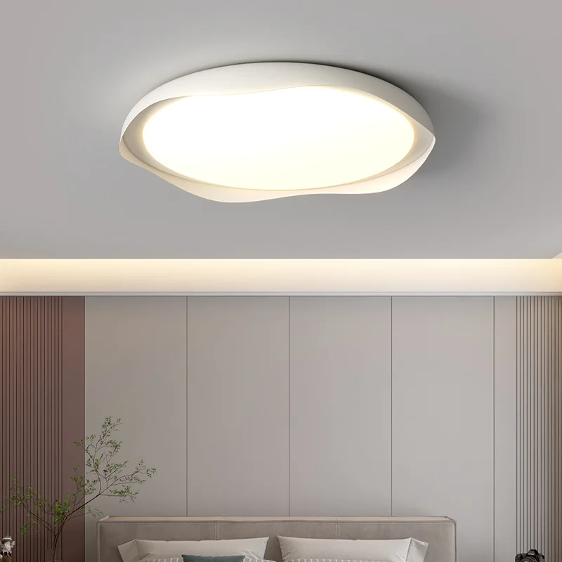 الحديثة الأبيض ضوء السقف عكس الضوء LED تركيبة إضاءة لغرفة النوم غرفة المعيشة شقة المطبخ جولة مصباح السقف رقيقة جدا