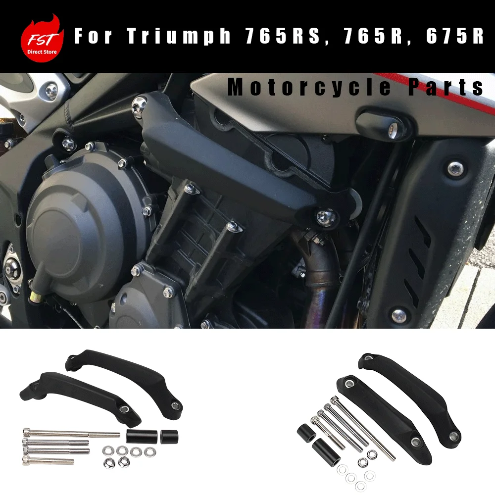 For Engine Sliders Frame Protection Crash Bungs for  765RS, 765R, 675R