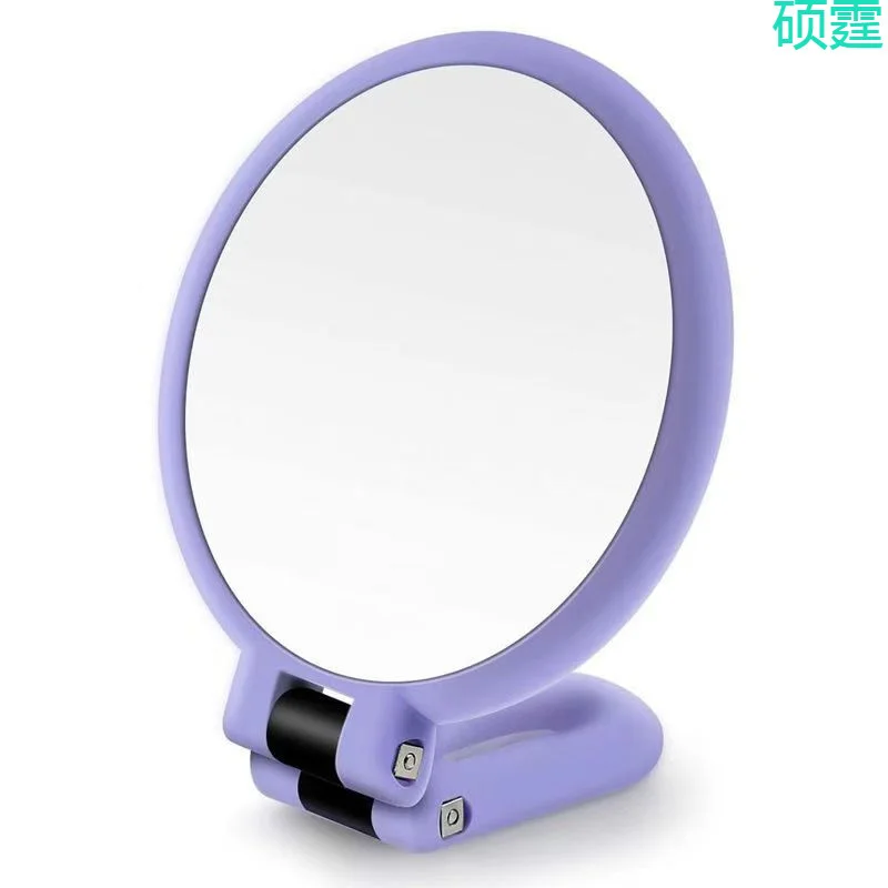 Doppelseitiger Hand-Make-up-Vergrößerungsspiegel, tragbar, zusammenklappbar, für Reisen, kompakt, für Frauen, Schminktisch, Bad, Geschenk für Weihnachten