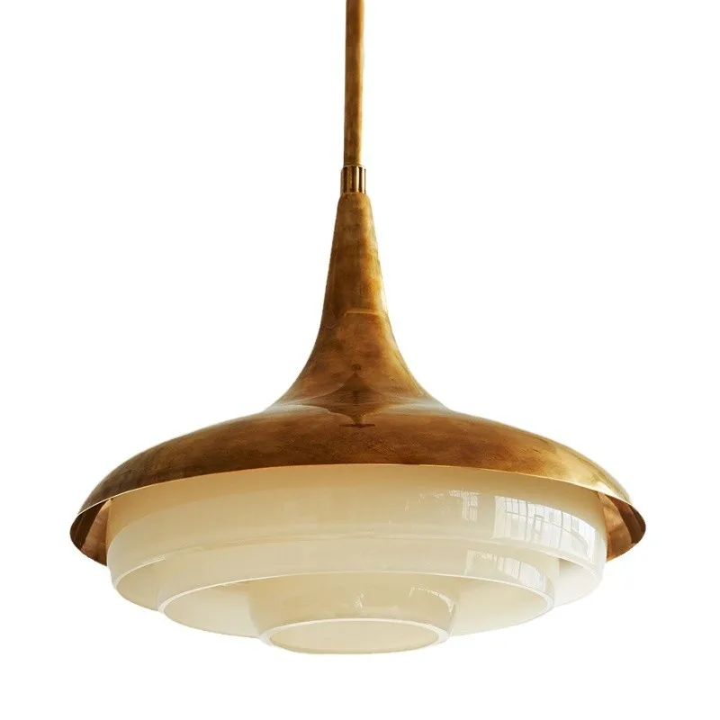 

Italian medieval restaurant copper glass American light luxury bedroom