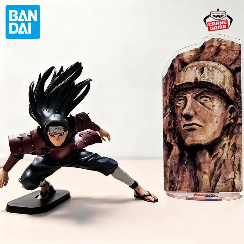 En Stock Bandai Original Naruto Shodai Hokage figuras de Anime modelo de acción muñecas de dibujos animados juguetes Pvc adornos de escritorio regalos del Festival