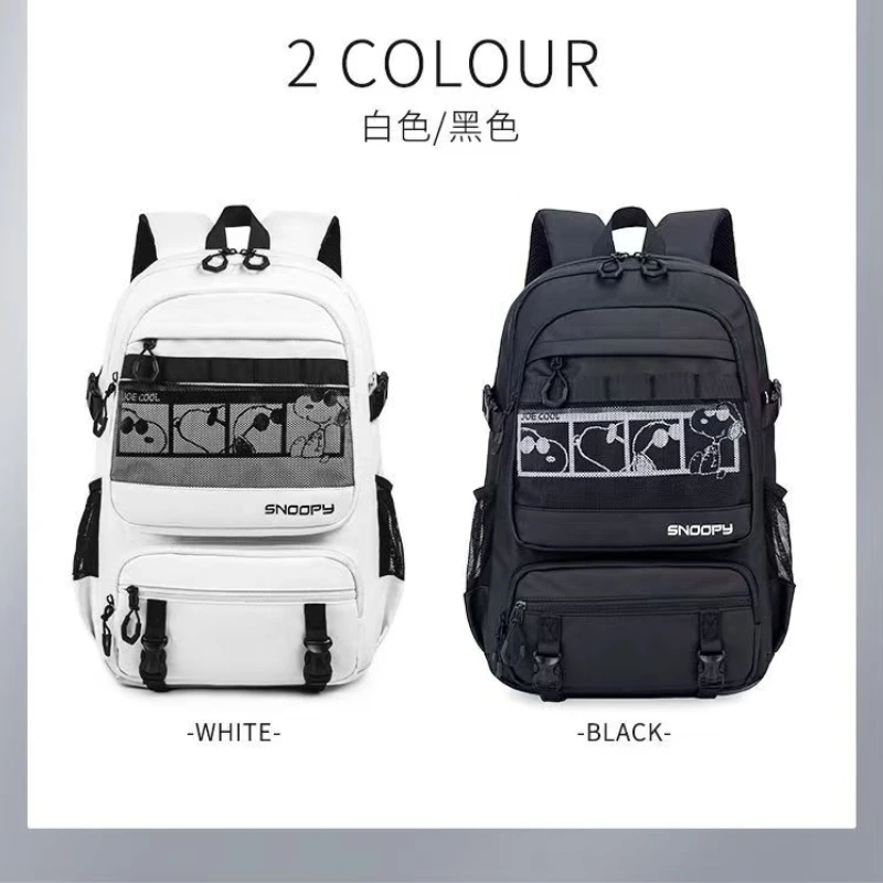 

SNOOPY Cartoon Cute Middle and High School Student School Bag Male and Female Computer Bag Travel Storage Backpack Gift