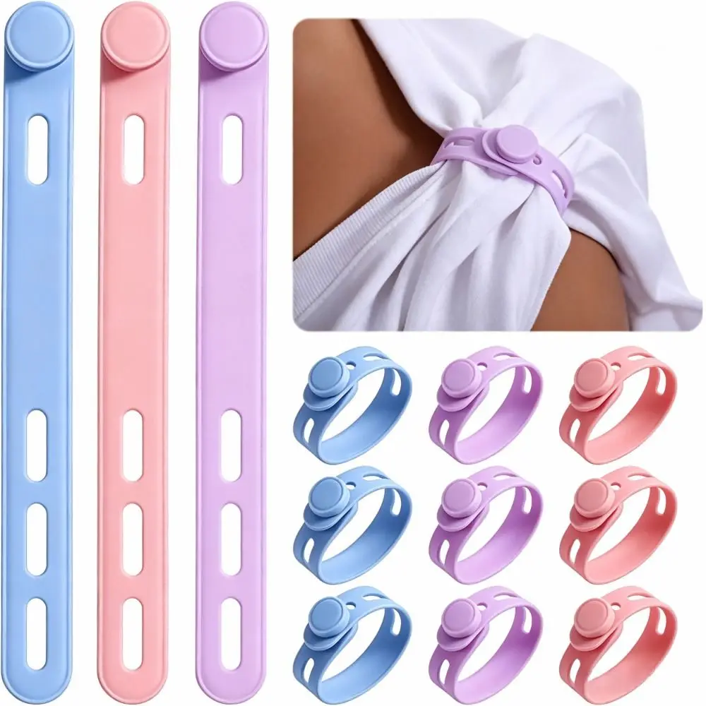 12PCS Soft Silicone Softball Sleeve Holders Flexible Easy To Clean Sleeve Cuff Holders Adjustable Colorfast Sports Sleeve Clips