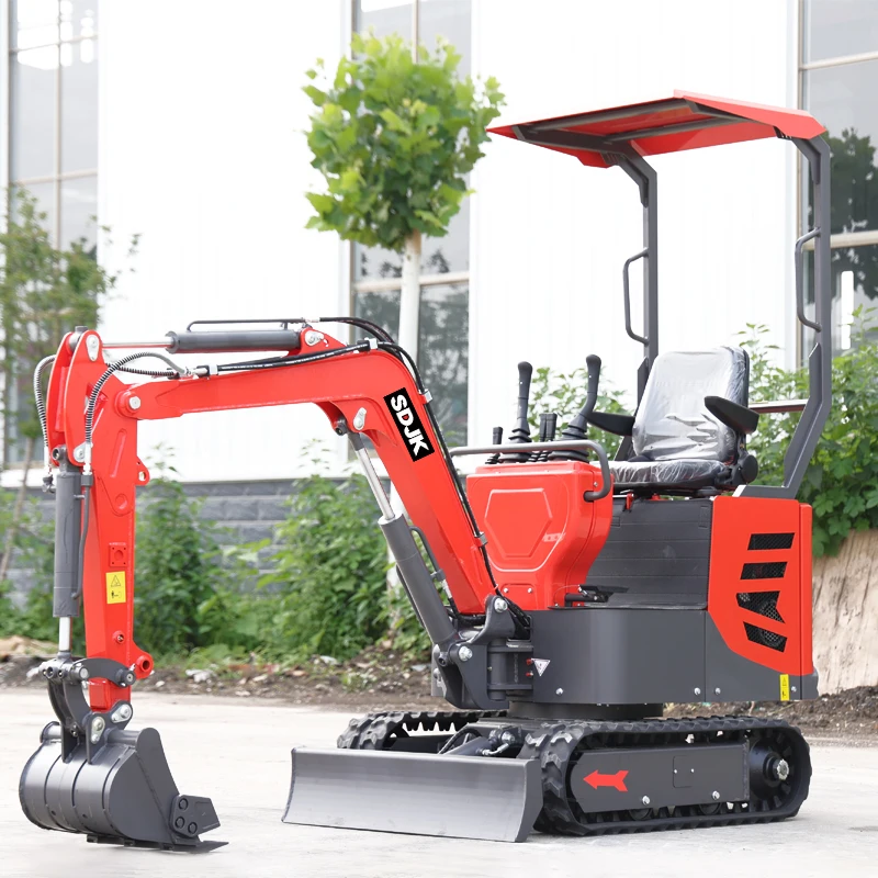 Diesel Engine Mini Excavator Full Hydraulic Digger 1Ton Factory Wholesale CE Approved for Sale Mini Excavator Customized