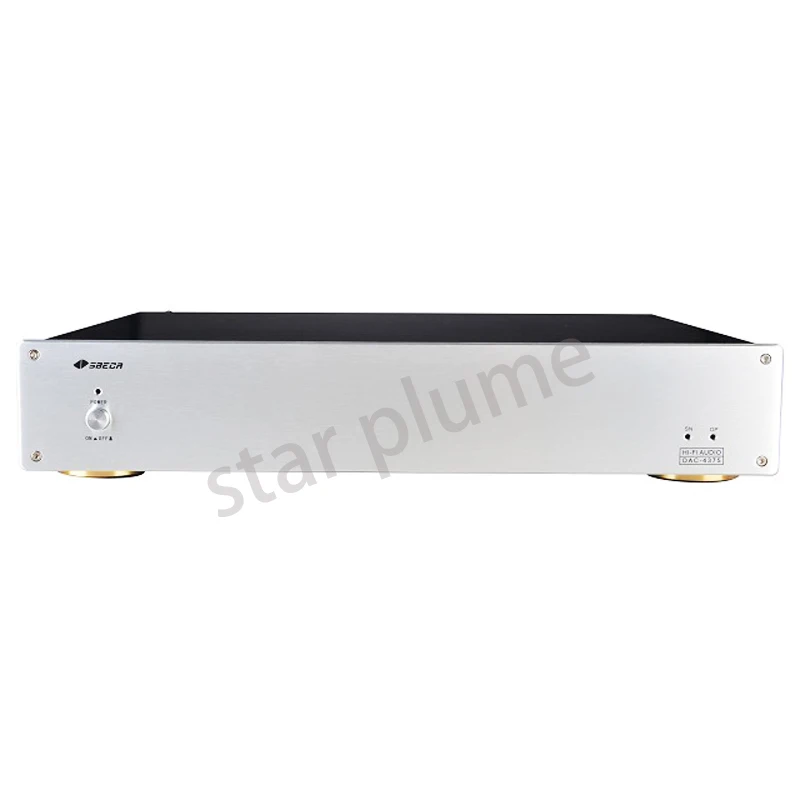 Imagem -05 - All-aluminum Power Amplifier Case Pré-amplificador Chassis Shell Hifi Audio Faça Você Mesmo Box Dac4375 430x75x320 mm