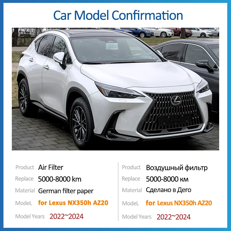 for Lexus NX350h AZ20 NX 450h+ MK2 2022 2023 2024 17801-77050 Air Filter Intake Engine Grid Accessories Auto Parts Conditioner