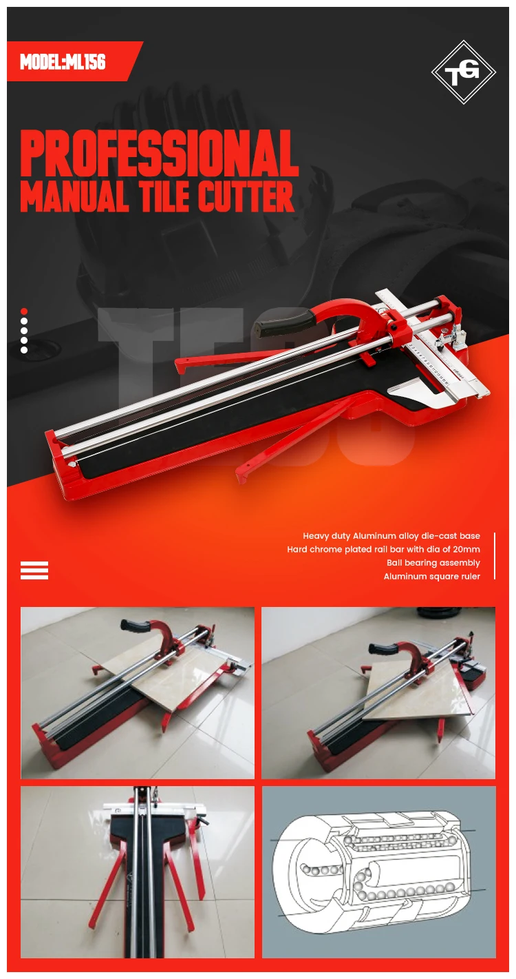 ML156 high quality heavy duty manual tile cutter super tile cutter cutting large tiles