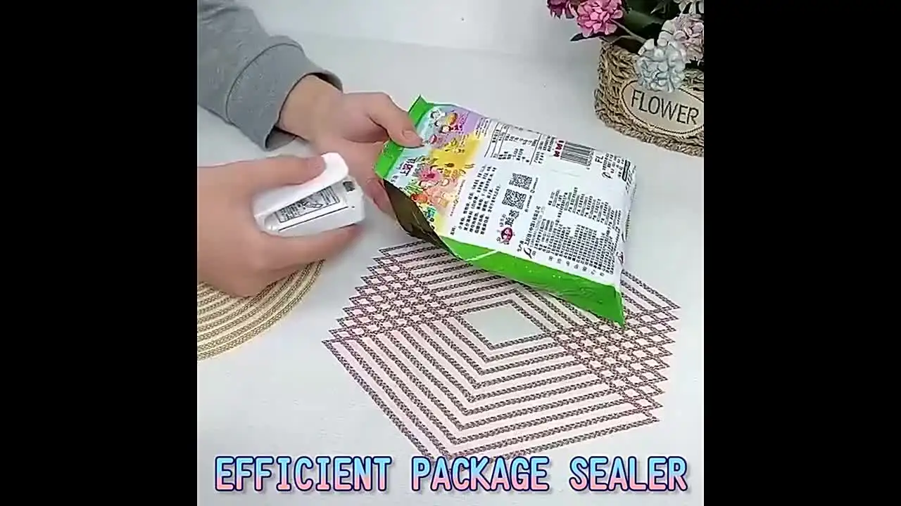 Mini Heat Bag Sealing Machine Package Sealer Bags Thermal Plastic Food Bag Closure Portable Sealer Food Packaging Heat Sealer