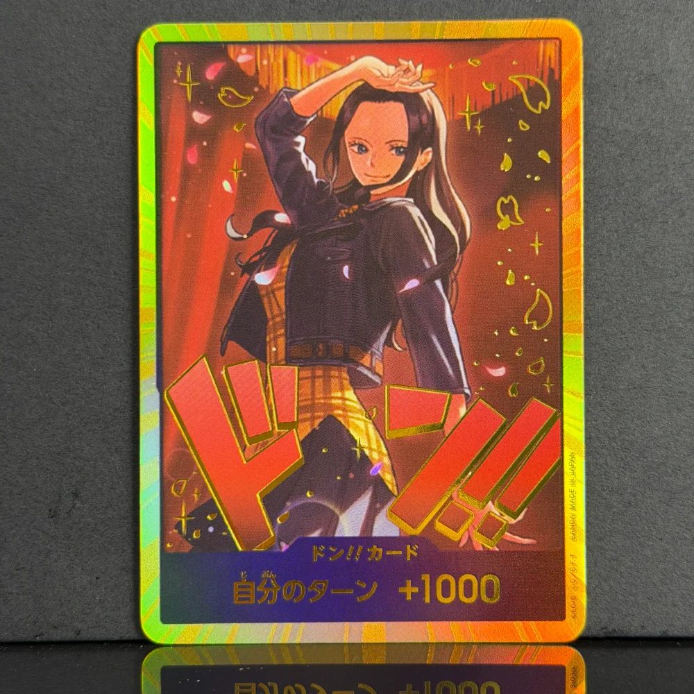 10PCS DON! One Piece Japanese Game Cards Shanks Hancock Hancock Gear Marco Nami Nico Robin Uta Anime DIY Collectible Proxy Cards