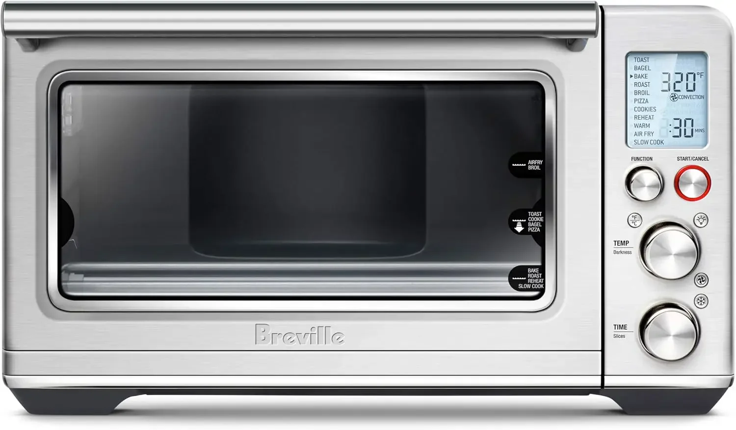 the Smart  Air Fryer, Convection Oven, Air Fryer Toaster Oven Combo, BOV860BSS, Brushed Stainless Steel