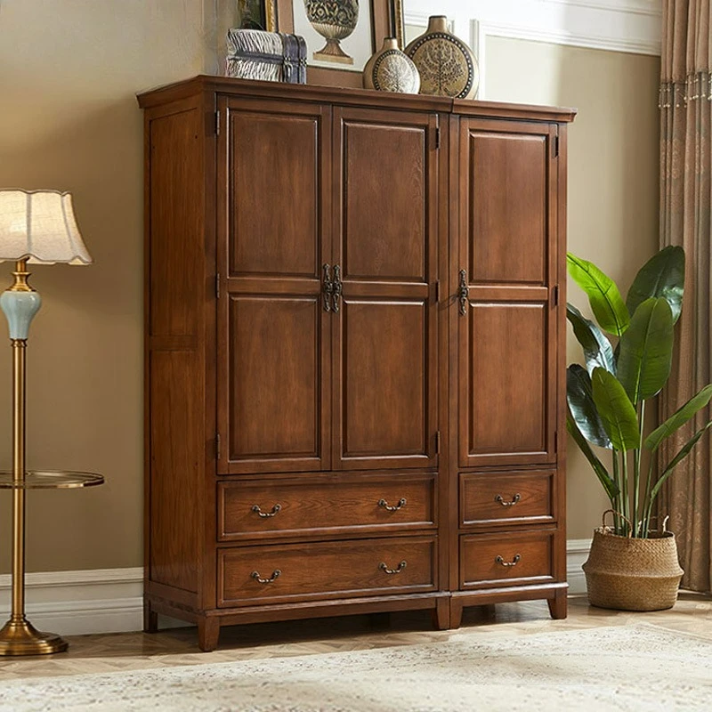 

Customizable Simple American Solid Wood Wardrobe