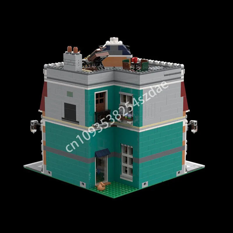 2019 pçs moc bétula livros & apartamento arquitetura modelo blocos de construção diy montagem criativa tijolos crianças presente do feriado