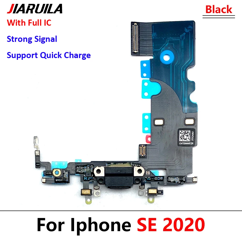 For iPhone Se 2020 Dock Connector Micro USB Charger Charging Port Flex Cable Microphone Board