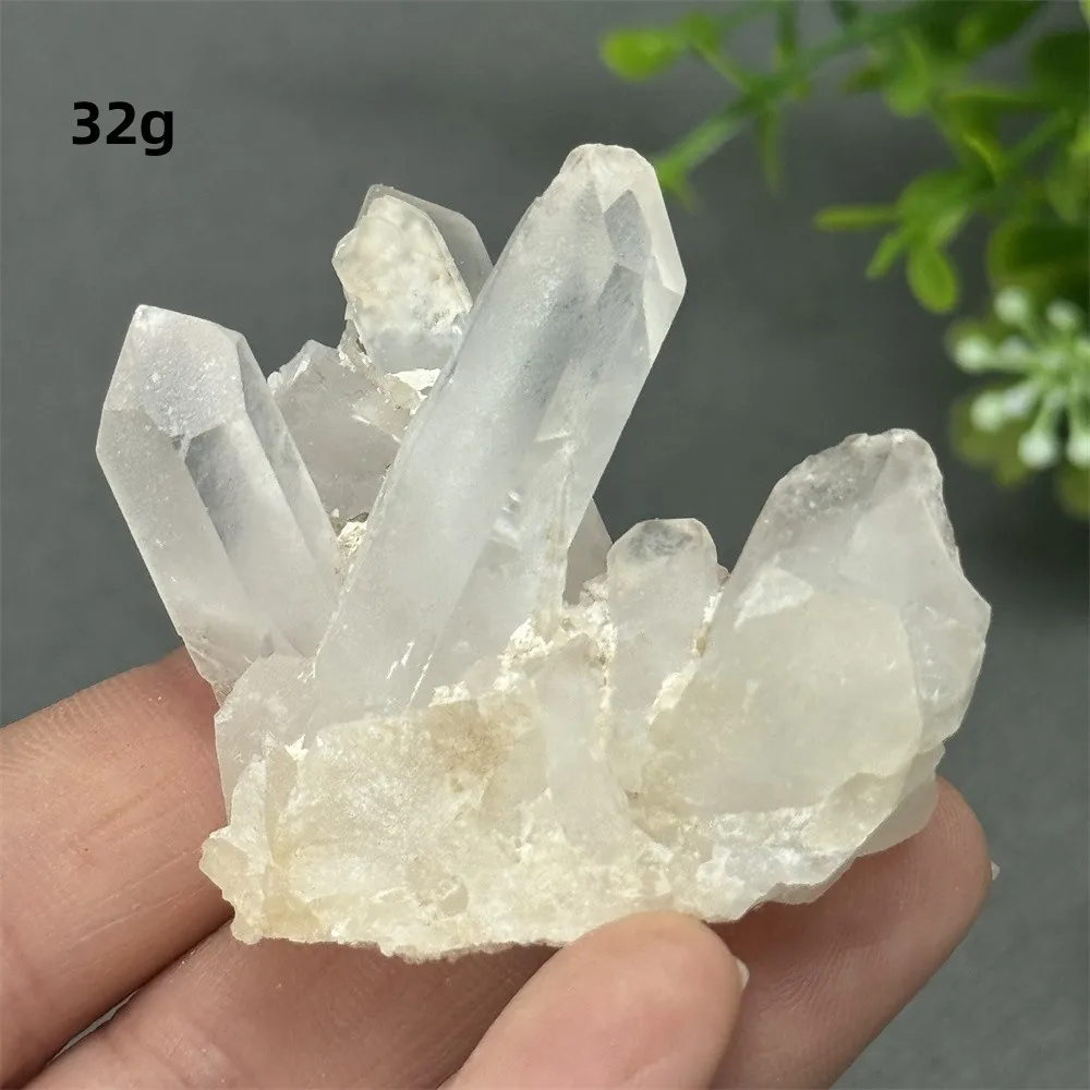 Natural Quartz White Crystal Mineral Specimen Crystal Cluster Reiki Energy Spiritual Healing Meditation Garden Home Decor Gift