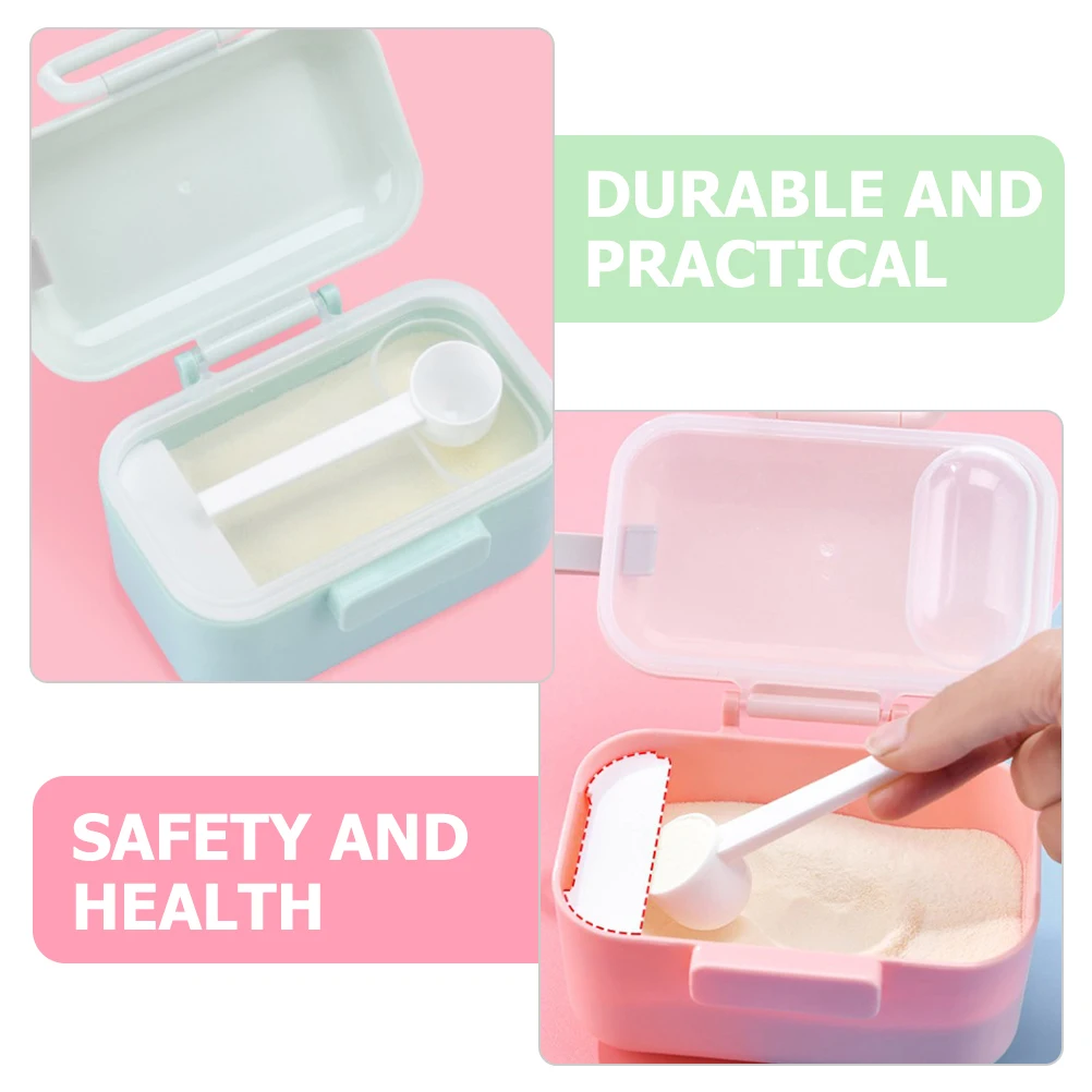 

Portable Milk Powder Box Baby Food Storage Container Dispenser Safe Microwave Refrigerator Easy Carry Lightweight Strap Design