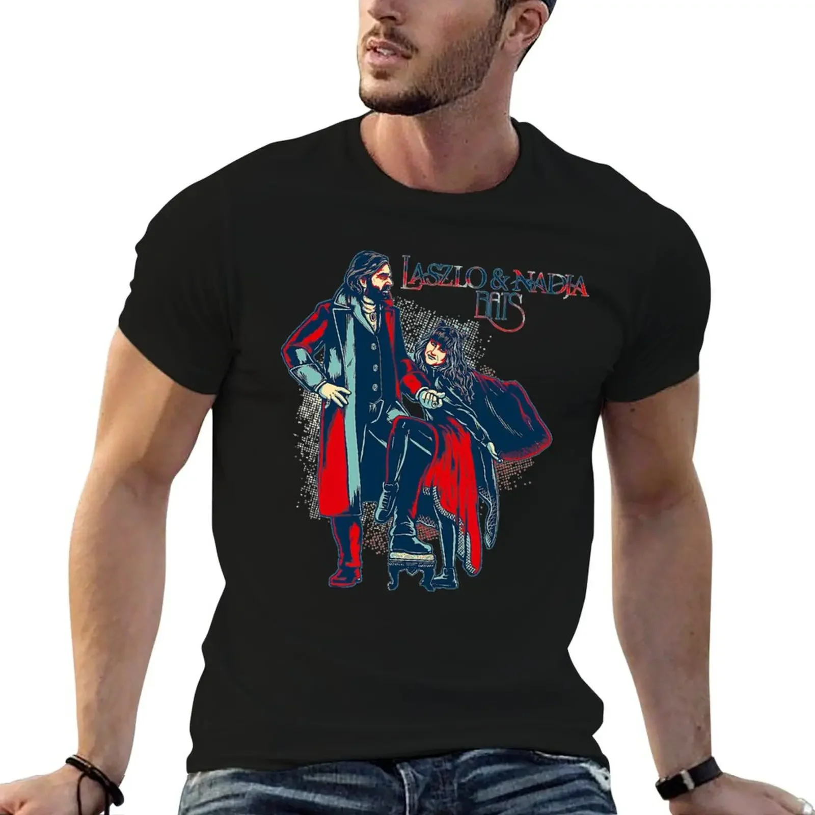 

Laszlo and Nadja Retro Pop T-Shirt graphic t shirt vintage anime clothes anime stuff t shirts men