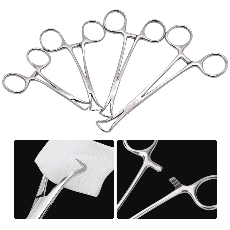 1pc Dental Surgical Tweezers Towel Forceps for Clamp Cloth Towel Orthopedics Instruments Tool 9/11/14/16cm