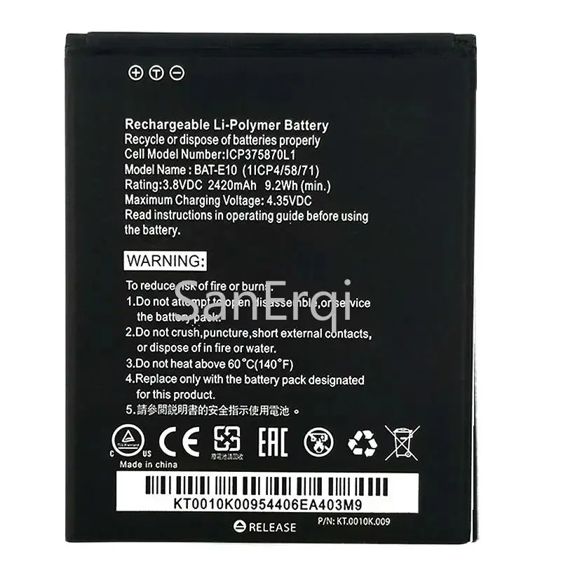 

10pcs Battery For Acer BAT-T10 BAT-E10 BAT-T11 BAT-A11 BAT-311 BAT-A12 BAT-611 BAT-h10 Latest Production High Quality Battery