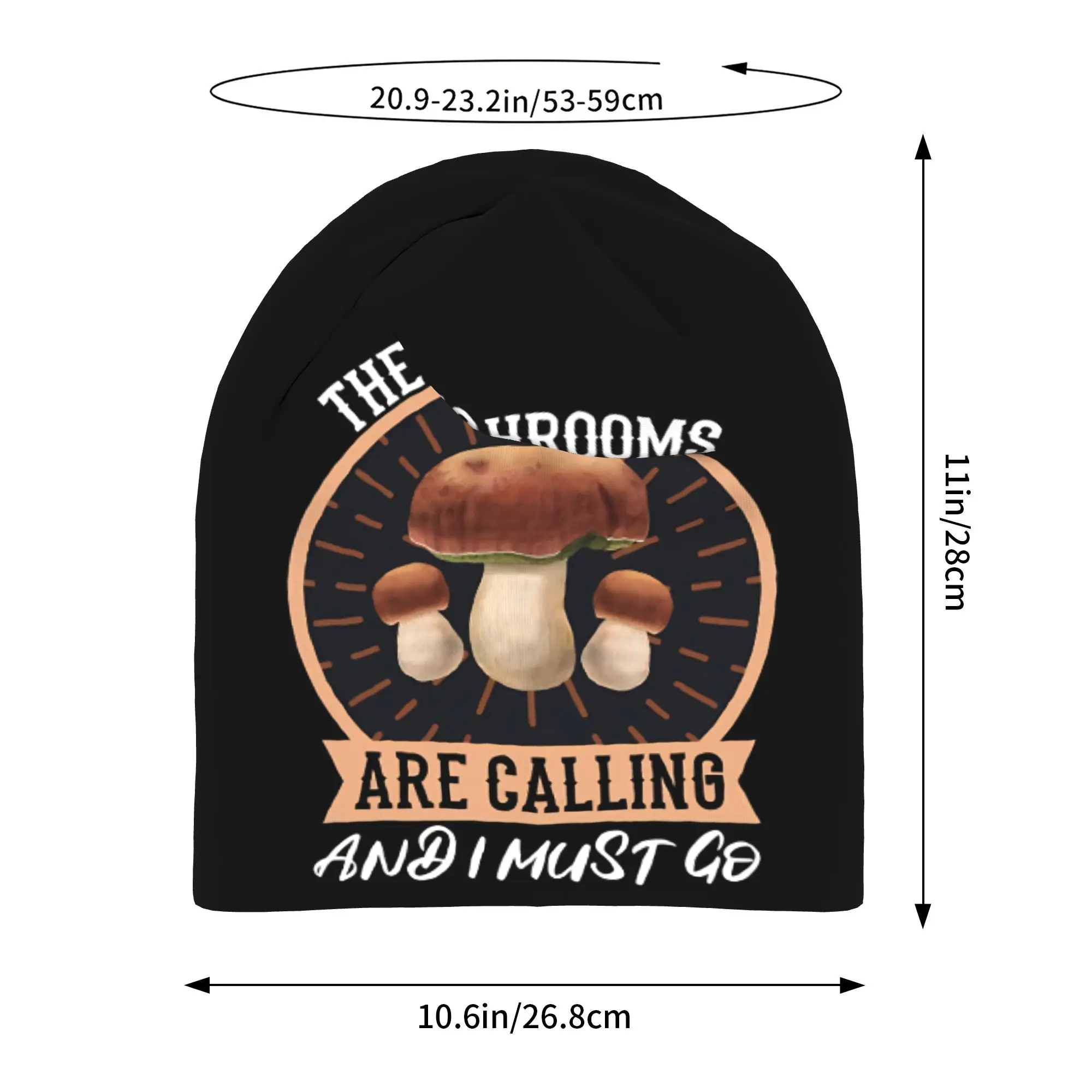 Mushrooms Are Calling Beanie Cap for Men Women Streetwear  Cooling Skull Cap Sweat Wicking for Sleeping