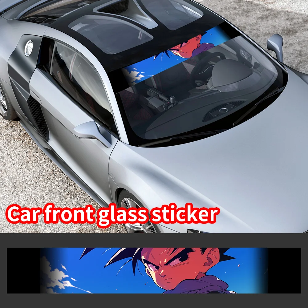 

Car Decorative Stickers SON GOKU Car Front Windshield Stickers Front and Rear Gear Decorative Sunshade Decal Sticker Accessories