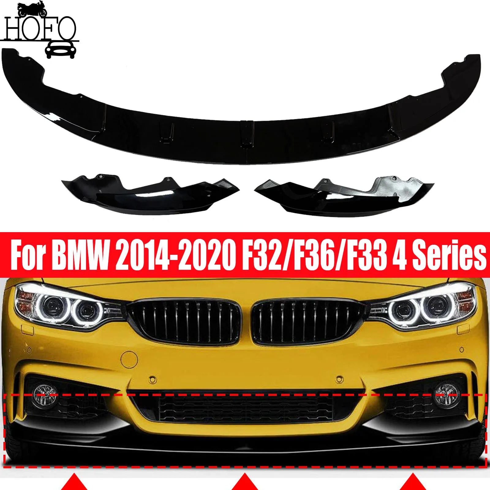 

Front Bumper Front Lip Front Shovel Kit For BMW 2014-2020 F32/F36/F33 4 Series 2 Door/ 4 Door Gran Coupe Convertible Model