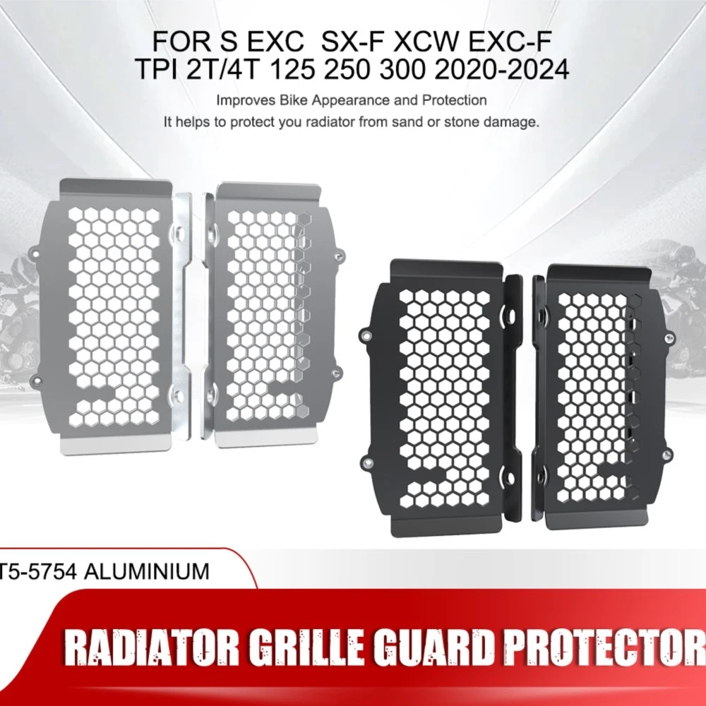 

Radiator Grille Guards Cover Protection For KTM EXC SX XC SX-F XCW EXC-F XC-F TPI 2T/4T 125 150 250 300 2020-2021-2022-2023 2024