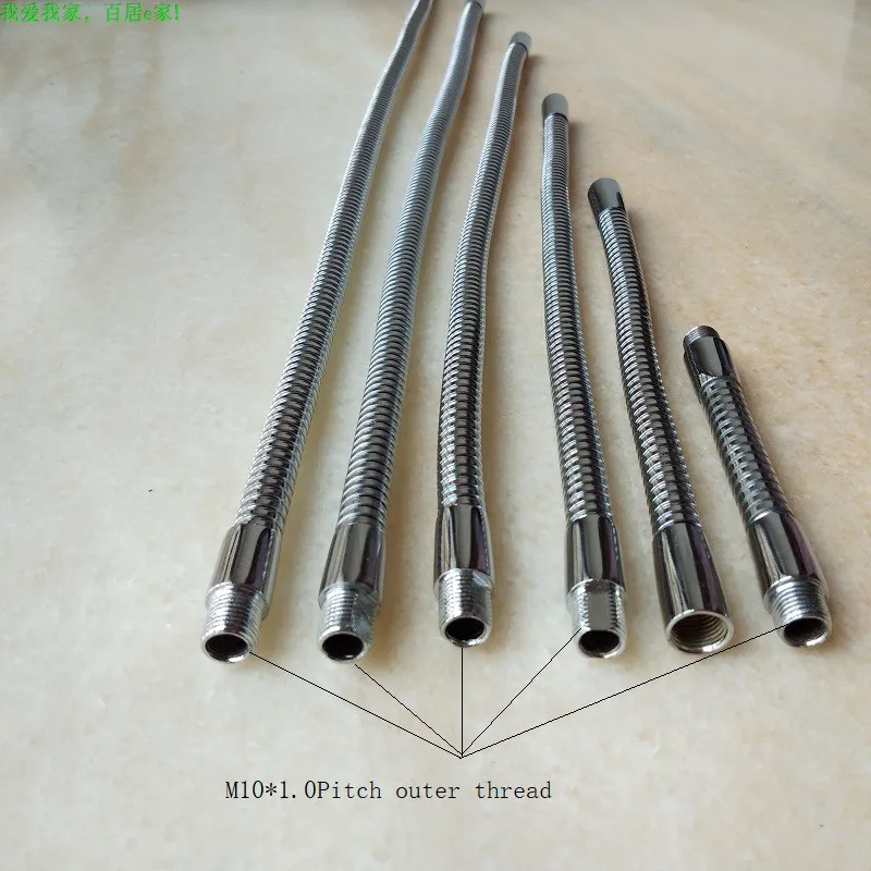 M10 led معقوفة led حامل مرن مصباح M10 ذكر + أنثى كروم خرطوم معدني العالمي أنبوبة لينة أنابيب معدنية اعوج لتقوم بها بنفسك