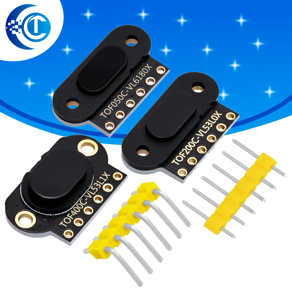 VL6180/VL53L0X/VL53L1X Time of Flight (ToF) Laser Ranging Sensor Module TOF050C TOF200C TOF400C 50CM/2M/4M IIC For Arduino STM32