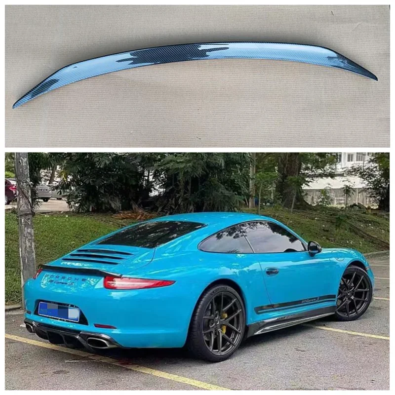 High Quality Carbon Fiber Rear Trunk Lip Roof Spoiler Wing Fits For Porsche 911 2013 2014 2015 2016