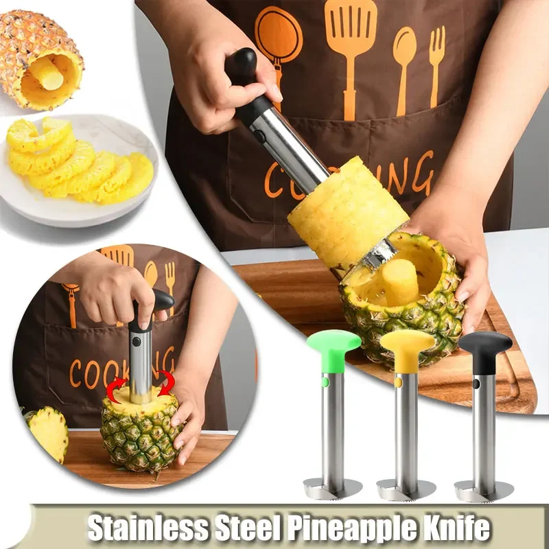 

Stainless Steel Pineapple Knife Pineapple Peeler Pineapple Corer Slicer Fruit Cutter Easy Slicer Peeler Kitchen Gadget